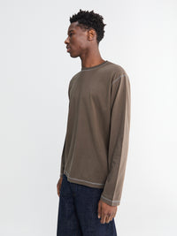 Another Aspect - Another T-Shirt 3.0 in Brown and Navy