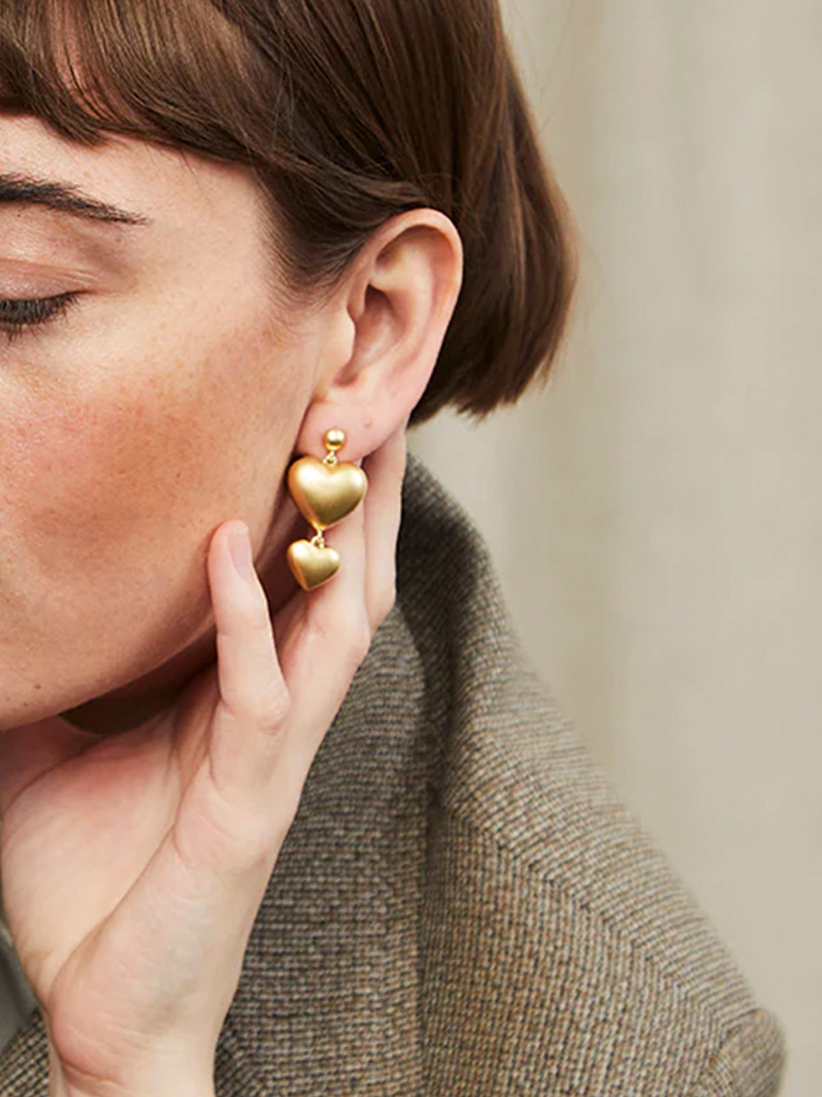 Ashley Earring in Gold Plated -