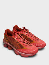Asics - US6-S Gel-Kinetic Fluent Sneakers in Cayenne and Copperhead