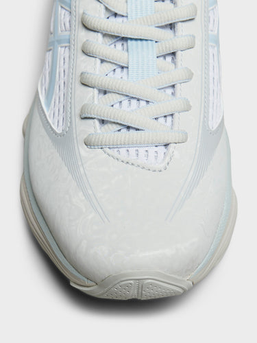Asics - US6-S Gel-Kinetic Fluent Sneakers in Glacier Grey and Soft Sky