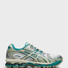 Asics - Gel-Nimbus 10.1 Sneakers in White and Rainy Lake