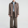 Auralee - Homespun Tweed Zip Blouson in Mix Brown