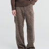 Auralee - Homespun Tweed Painter Pants in Mix Brown
