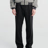 Auralee - Wool Fulling Flannel One-Tuck Slacks in Top Charcoal