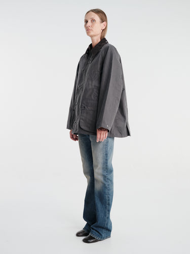 Barbour - Barbour OS Bedale Wax Jacket in Grey