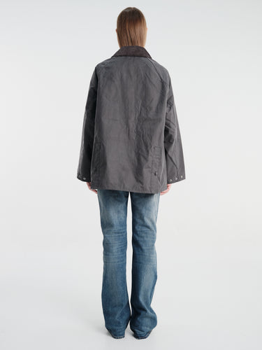 Barbour - Barbour OS Bedale Wax Jacket in Grey