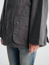 Barbour - Barbour OS Bedale Wax Jacket in Grey