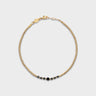 Anni Lu - Bead & Gem Bracelet in Black