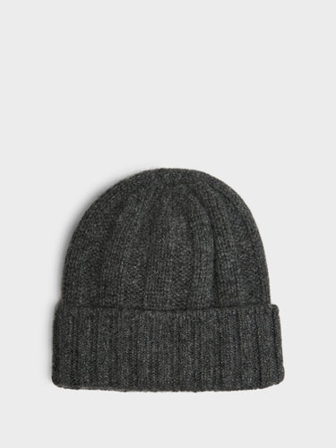 Beams Plus - Cashmere Rib Watch Cap Beanie in Charcoal