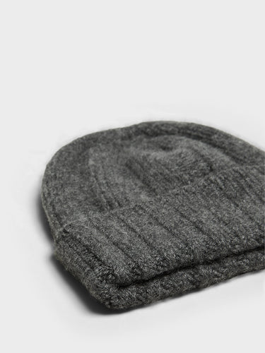 Beams Plus - Cashmere Rib Watch Cap Beanie in Charcoal