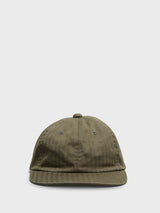 Beams Plus - 6 Panel Herringbone Cap in Olive