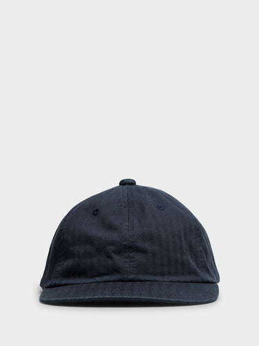 Beams Plus - 6 Panel Herringbone Cap in Navy