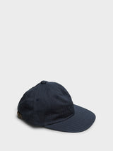 Beams Plus - 6 Panel Herringbone Cap in Navy