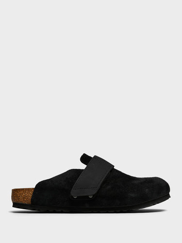 Birkenstock - Loma Nubuck Leather and Suede Sandals in Black