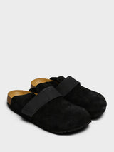 Birkenstock - Loma Nubuck Leather and Suede Sandals in Black