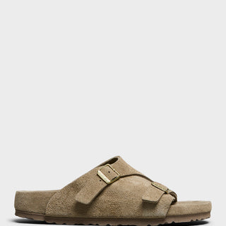 Birkenstock - Zürich Suede Narrow Sandals in Taupe