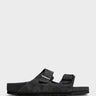 Birkenstock - Arizona Narrow Suede Sandals in Charcoal