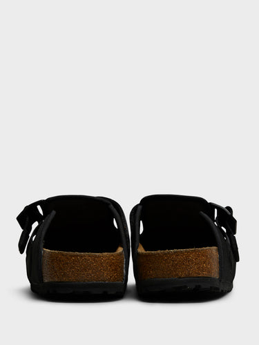 Birkenstock - Boston Nova Narrow Textile Shoes in Black