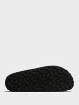 Birkenstock - Naples Narrow Wrapped Suede Leather Sandals in Black