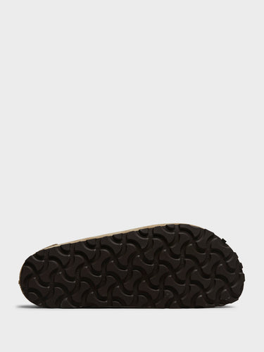 Birkenstock - Naples Narrow Wrapped Suede Leather Sandals in Taupe