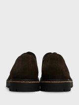 Birkenstock - Highwood Lace Low Suede Leather Shoes in Mocca
