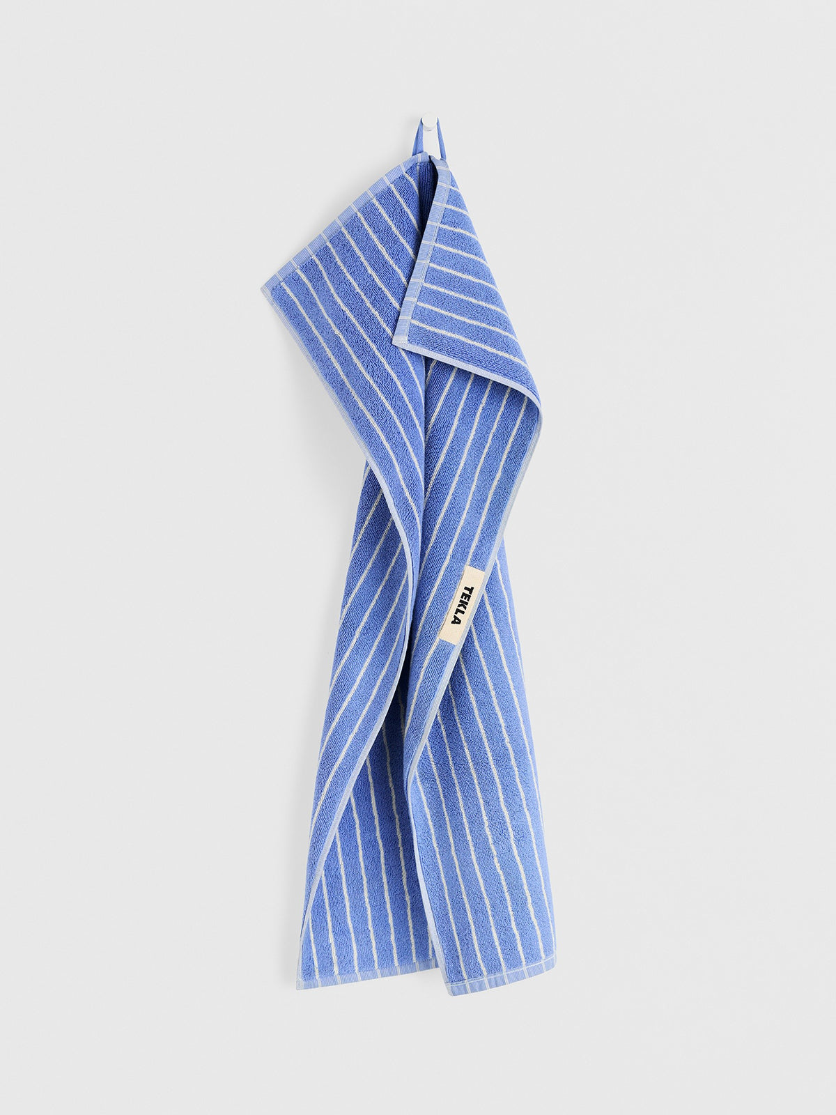 Tekla - Terry Towel in Clear Blue Stripes