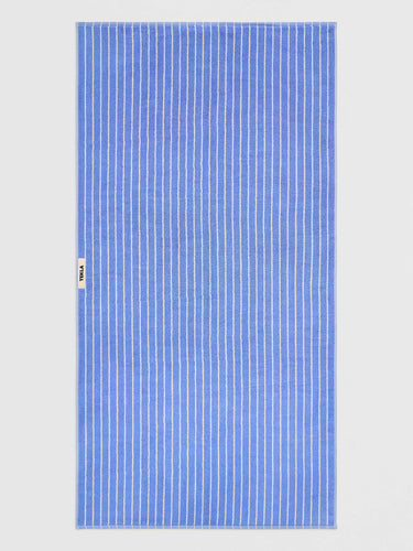 Tekla - Terry Towel in Clear Blue Stripes