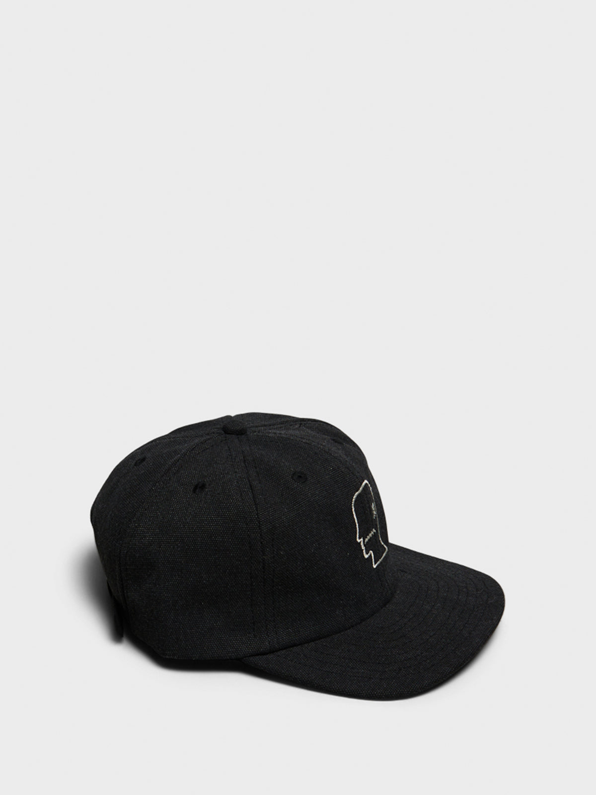 Brain Dead - Washed Twill Logohead Hat in Black