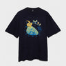 Brain Dead - Petrified Mind T-Shirt in Navy