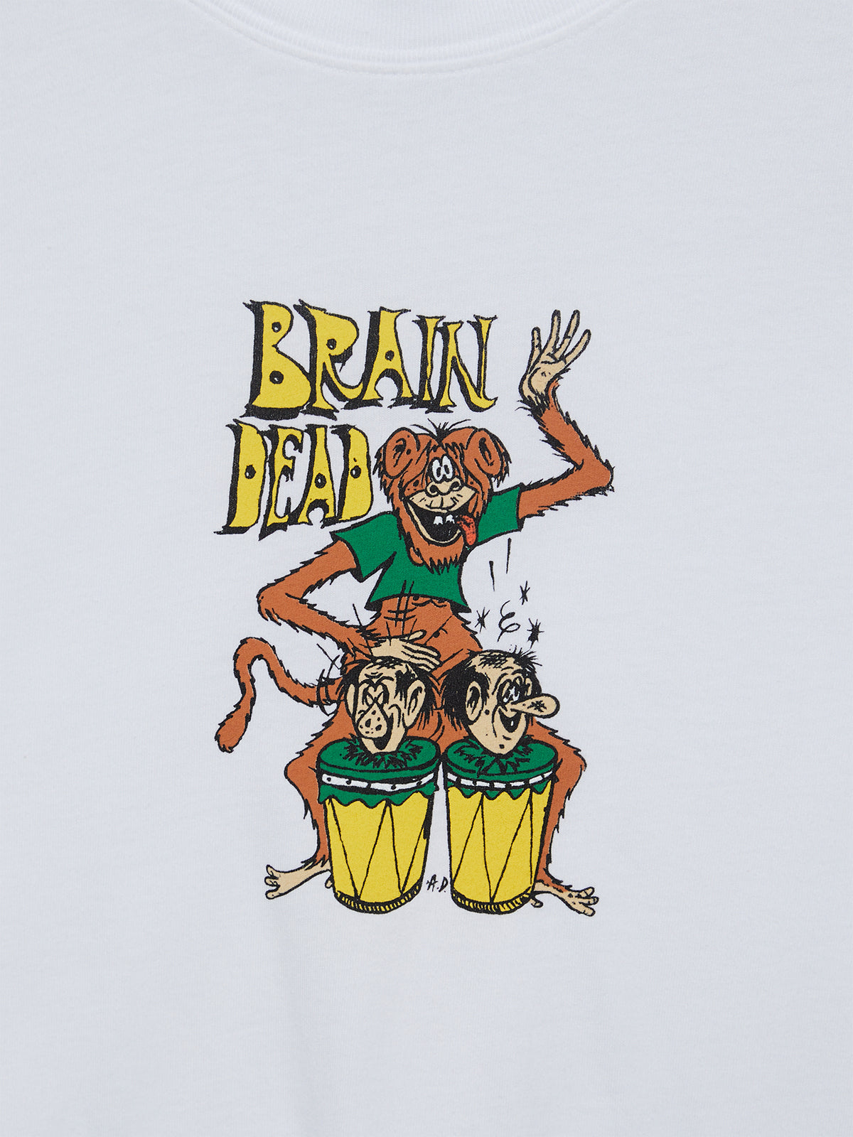 Brain Dead - Bongo Brain T-Shirt in White