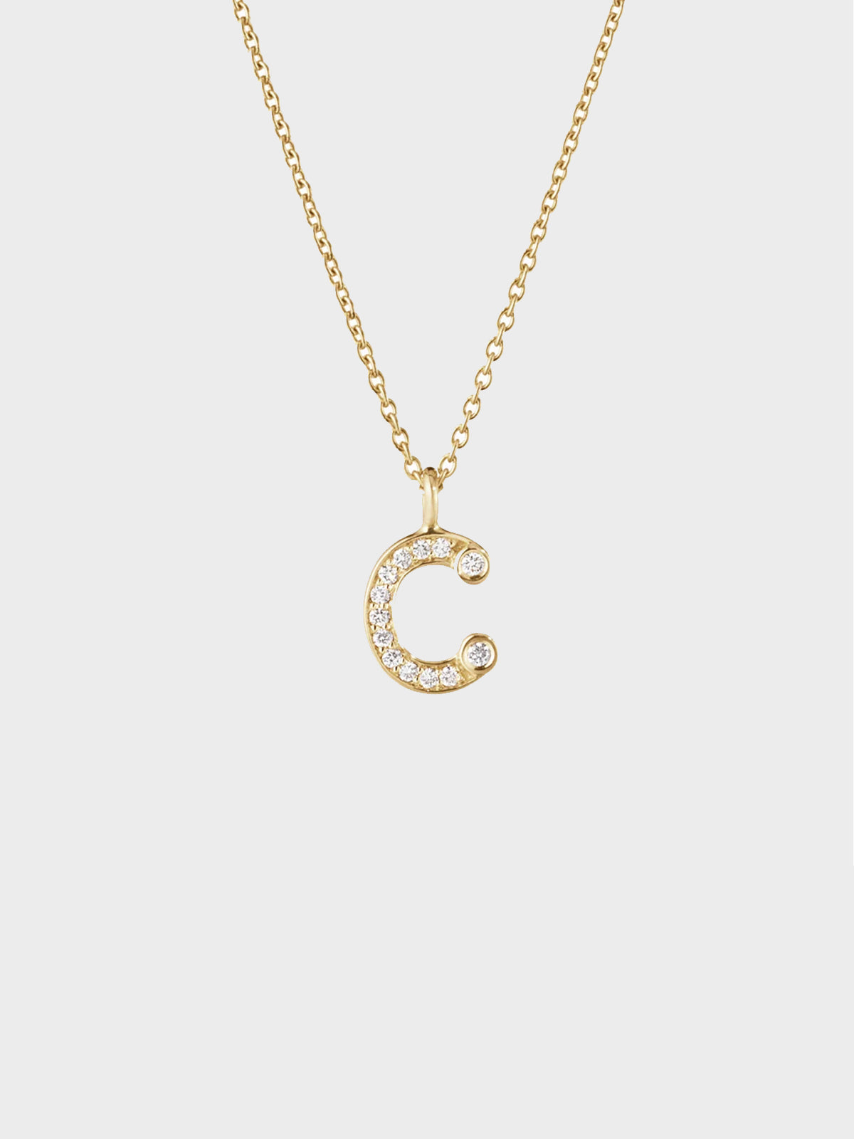 Sophie Bille Brahe - Simple C Necklace in 18K Yellow Gold