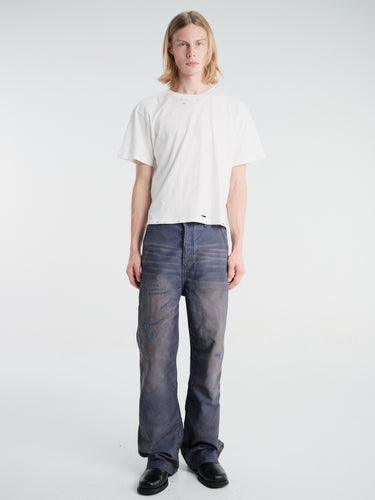 Calm. - Chore Pants in Navy Mud Wash