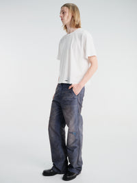 Calm. - Chore Pants in Navy Mud Wash