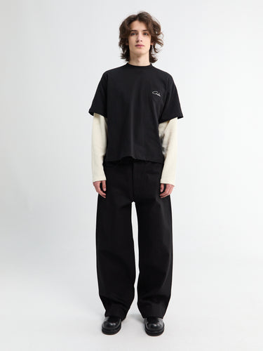 Calm. - Black Raw Selvedge Jeans in Black