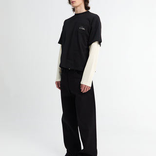 Calm. - Black Raw Selvedge Jeans in Black