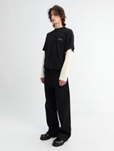 Calm. - Black Raw Selvedge Jeans in Black