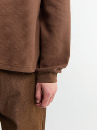 Calm. - Waffle T-Shirt in Brown