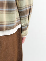 Calm. - Shirt in Green, Blue & Brown