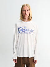 Calm. - Long Sleeved T-Shirt in White