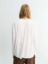 Calm. - Long Sleeved T-Shirt in White