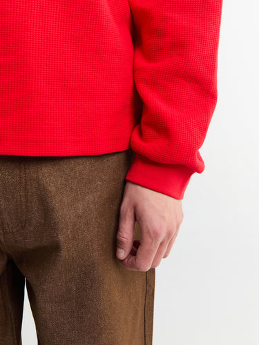 Calm. - Waffle T-shirt in Red