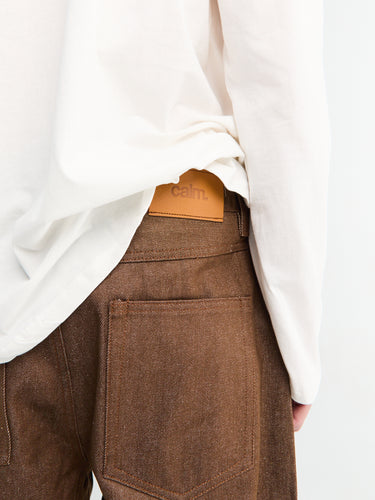 Calm. - Baggy Jeans in Brown
