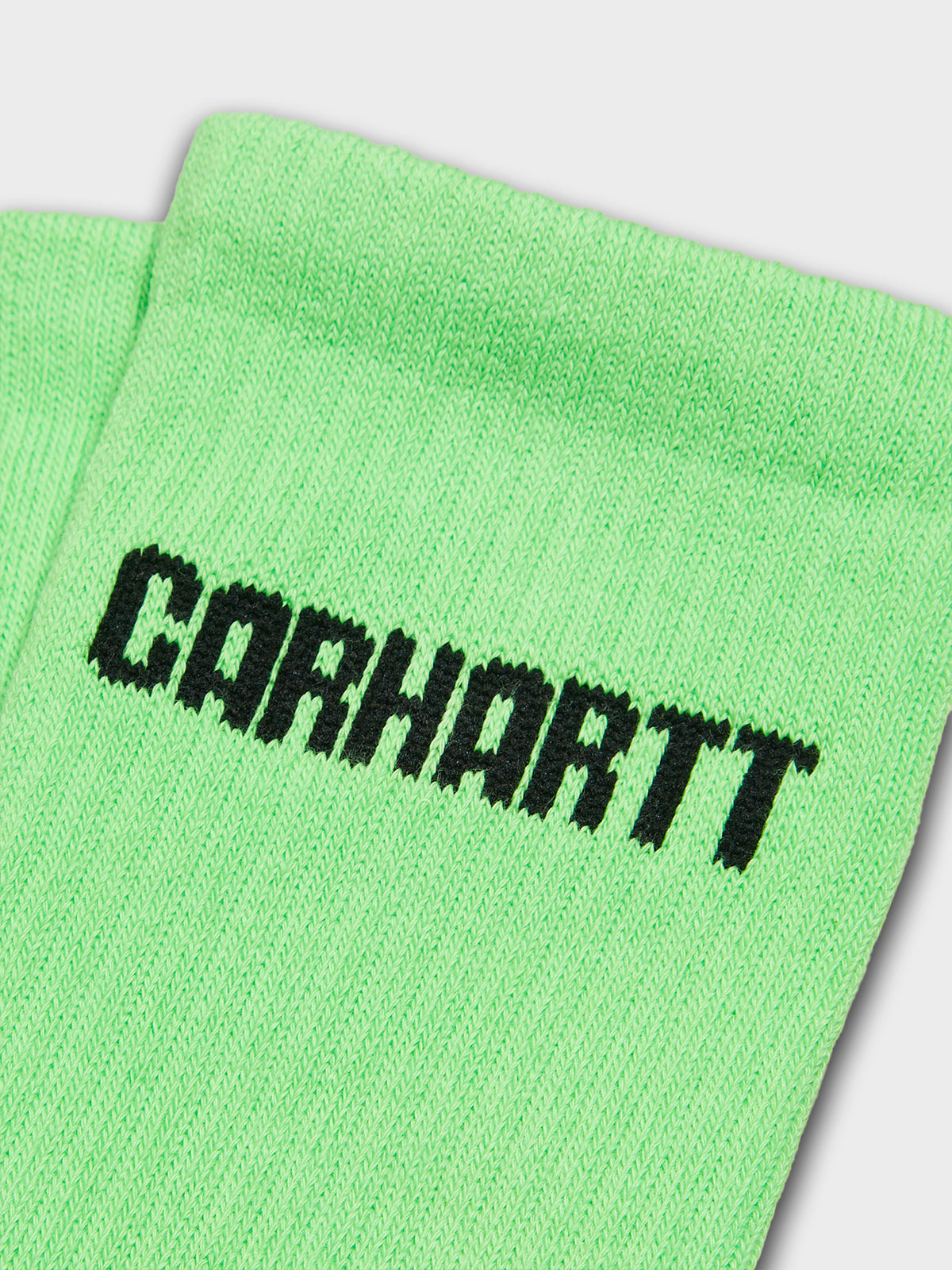 Carhartt WIP - Industry Socks in Lumo Green and Black