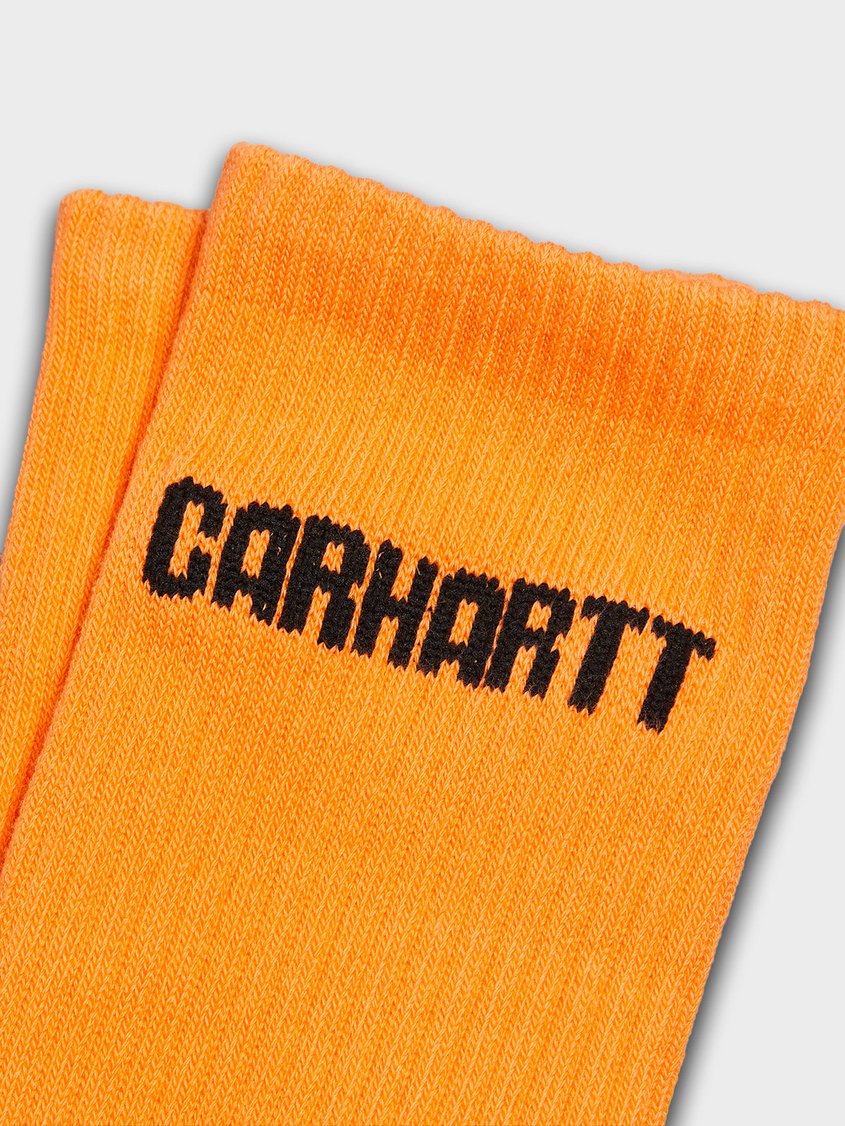 Carhartt WIP - Industry Socks in Lumo Orange and Black