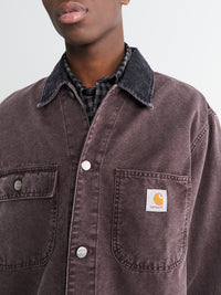 Carhartt WIP - Mitch Canvas Shirt Jacket in Palisander and Black
