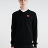 Comme des Garçons PLAY - Knit Pullover in Black