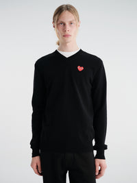 Comme des Garçons PLAY - Knit Pullover in Black