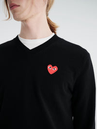 Comme des Garçons PLAY - Knit Pullover in Black