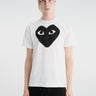 Comme des Garçons PLAY - Black Heart T-Shirt in White