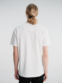 Comme des Garçons PLAY - Pink Emblem T-Shirt in White